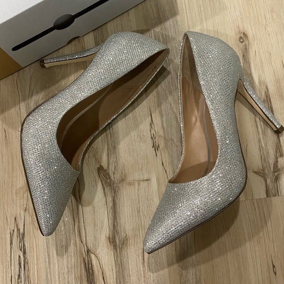 Call It Spring, Sparkly Silver Pump, Size 6, Worn Once - Picture 2 of 6